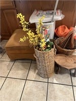 Box row-foot stool, trash can, baskets