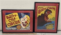 2 Clyde-Beatty Circus Poster Prints