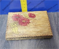 Wooden Handkerchiefs Box