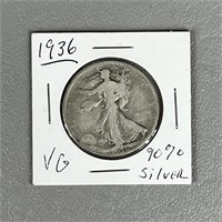 1936 Walking Liberty Half Dollars (90% Silver)