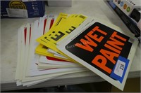 Large lot plastic 9" x 12" signs