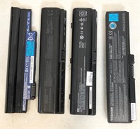 4 Pcs Assorted Computer Battery