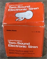 (JL) Radio Shack 2 Sound Electronic Siren