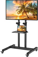 Mobile TV Stand with Wheels for 32 to 75 Inch LED