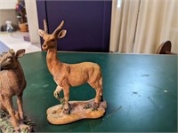 2 Deer Statues