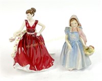 TWO ROYAL DOULTON FIGURINES - ONE SIGNED