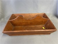 Primitive Wood Utensil Tray