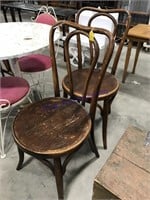 Bentwood chairs, pair