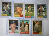 1961 Topps Baseball Card Lot of 7 w Semi-Stars