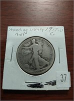 1917 D Walking Liberty Half Dollar Obverse