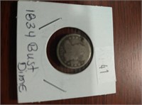1834 Bust Dime G4 condition