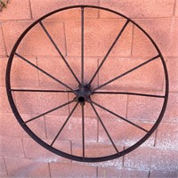40” Antique Metal Wagon Wheel