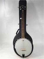 NICE WASHBURN 4-STRING BANJO W/ CASE