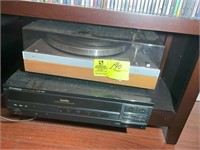 PHILIPS TURN TABLE AND PIONEER CLD980 CD PLAYER