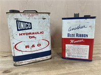 2 CANS -  1 - BLUE ROIBBON TAR-WAX GREASE REMOVER