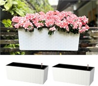 LaLaGreen Railing Planter Box for Balcony Garden (