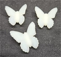 Fenton 3 piece tiny butterfly set 1"