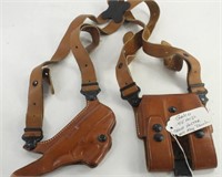 GALCO SHOULDER RIG .45 ACP  HOLSTER AND MAG POUCH