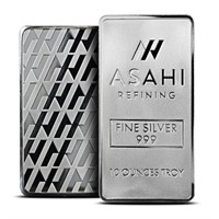 10 Ounce: Asahi Premium .999 Fine Cast Silver Bar