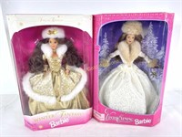 (2) NIB 1990’s Special Edition Winter Barbie’s