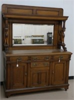Antique Sideboard with Winged Griffins