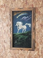 set of 3 unicorn paintings