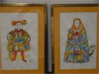 Pair of Hand Colored Engravings