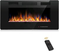 Joy Pebble Electric Fireplace, in-Wall Recessed an