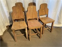 (5) Mid Century Kitchen Chairs