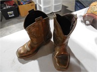 Bronze Cowboy Boot Decorations 6 1/2" x  6"