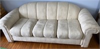 Upholstered Three-Cushion Sofa