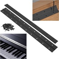 Black Piano Hinges 24" x 3", 2PCS Heavy Duty