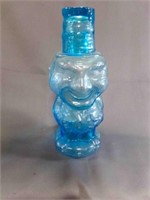 Vintage Blue Indiana Glass Jolly Mountaineer