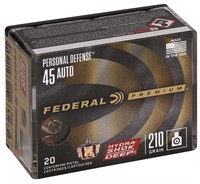 Federal P45HSD1 Premium Personal Defense 45 ACP 21