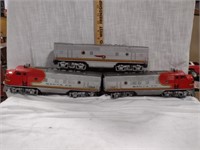 Two Lionel Model Train Engines & Train Car Lot