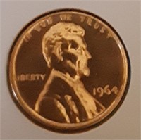 PROOF LINCOLN CENT-1964-P