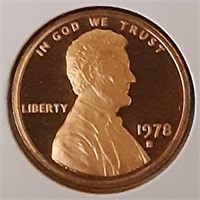 PROOF LINCOLN CENT-1978-S