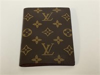 Wallet marked Louis Vuitton, New Brown Folding