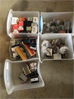 Group: (5) Bins of Misc. Parts & Pieces