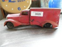 Vintage Meadow Gold Metal Delivery Truck