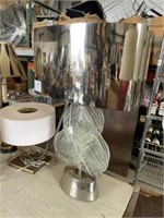 Global Views Metal Glass Lamp