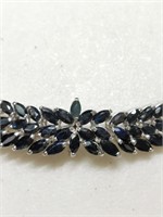 $3600 Silver Sapphire Necklace