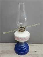 Oil Lamp - blue + white