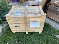 WOODEN SHIPPING CRATE