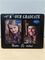Our Graduate Then & Now Photo Frame (4x6in Photo)W