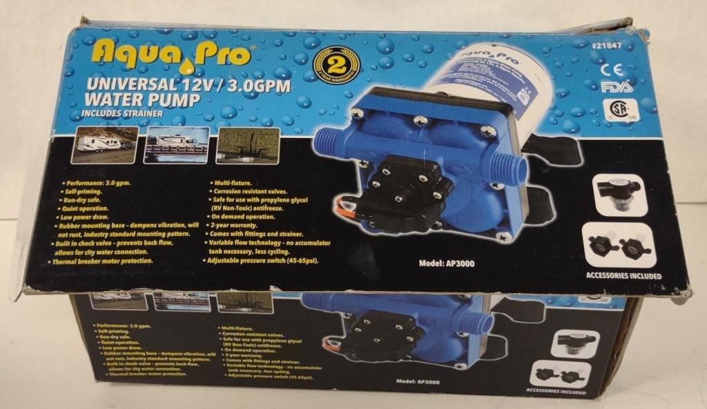 Aqua Pro Universal RV Water Pump (Model 03521501)