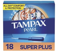 TAMPAX Pearl Tampons w/ Leak Guard 18ct Super Plus