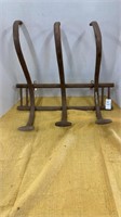 Antique wooden coat rack 19-1/2 W X 17 H