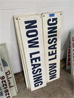 Now Leasing Sign Lot