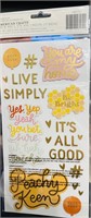 New- Chipboard Phrase Stickers